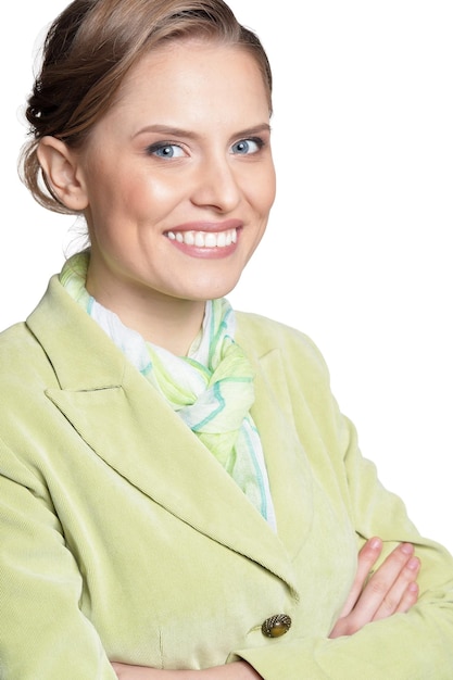 Uśmiechnięty lider dzieli się opinią